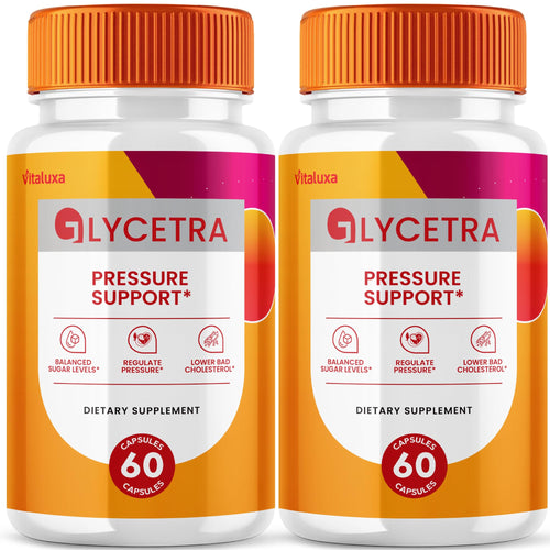 (2 Pack) Glycetra Capsules, Glycetra Blood Support Supplement Advanced Formula Premium Blend All Natural Balance Flow, Glicetra Pills Maximum Strength Glycogen Support Health Wellness Review (120 Ct) - TrustMedUSA