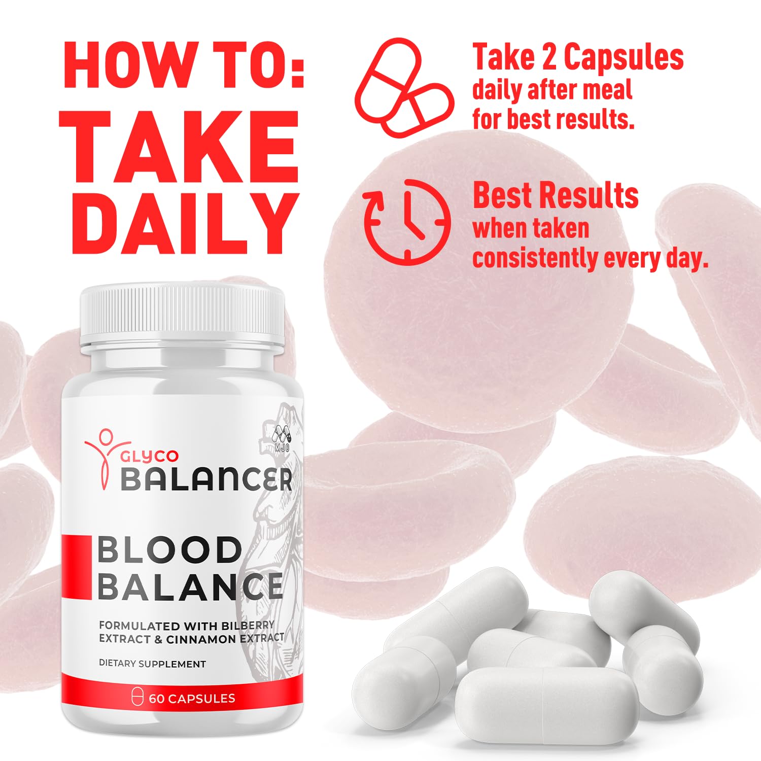 (2 Pack) Glyco Balancer Capsules, Official GlycoBalancer Health Support Pills with All Natural Ingredients, Glyco Balancer Advanced Health Support with Premium Vitamins for Women & Men (120 Capsules) - TrustMedUSA