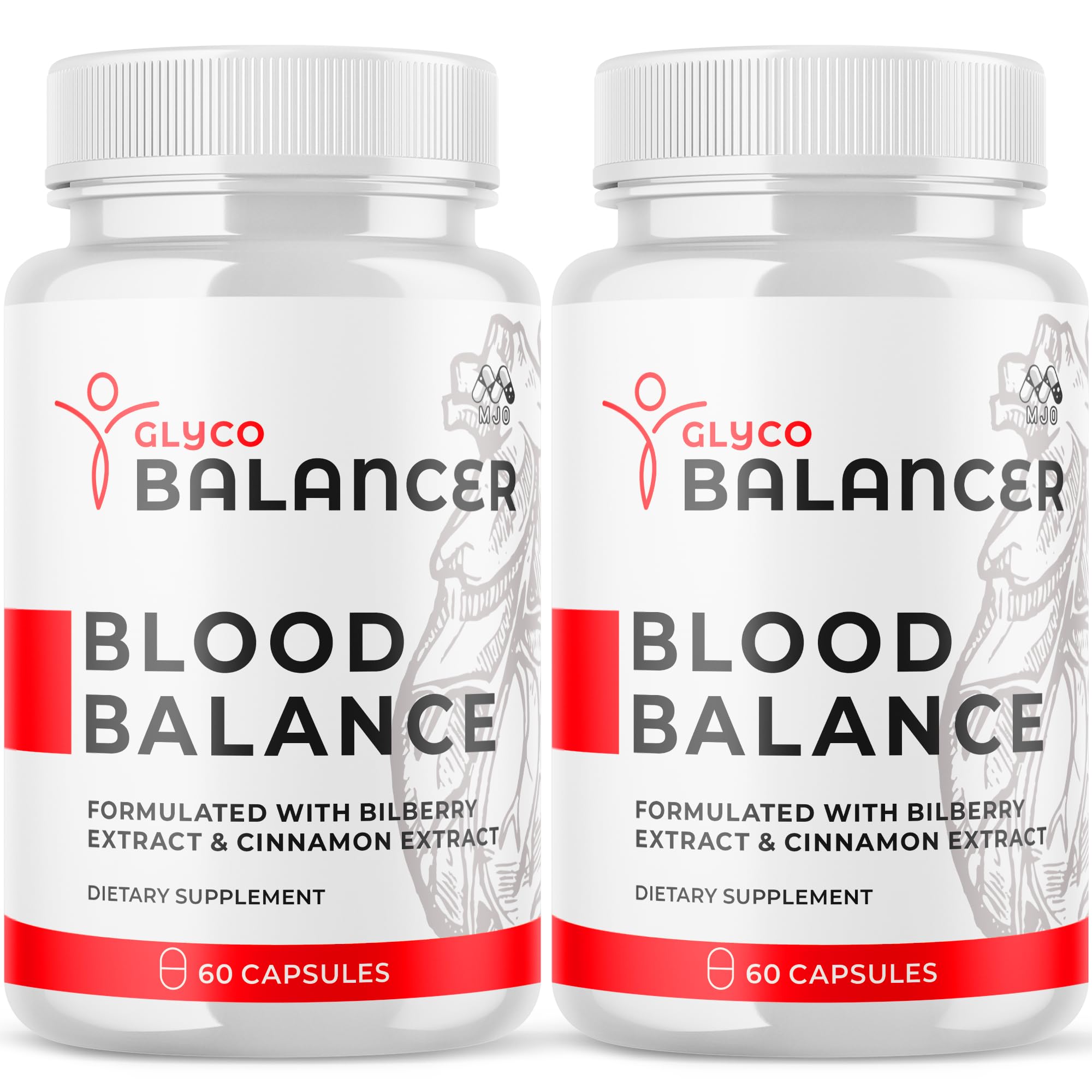 (2 Pack) Glyco Balancer Capsules, Official GlycoBalancer Health Support Pills with All Natural Ingredients, Glyco Balancer Advanced Health Support with Premium Vitamins for Women & Men (120 Capsules) - TrustMedUSA
