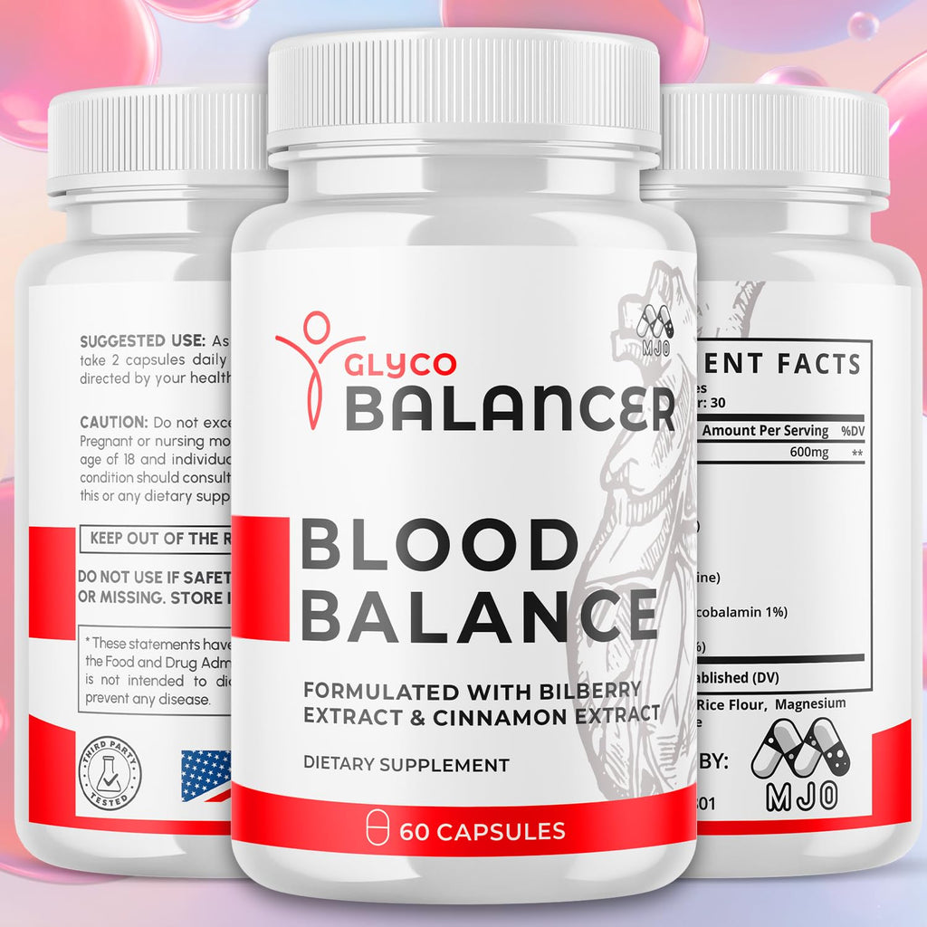 (2 Pack) Glyco Balancer Capsules, Official GlycoBalancer Health Support Pills with All Natural Ingredients, Glyco Balancer Advanced Health Support with Premium Vitamins for Women & Men (120 Capsules) - TrustMedUSA