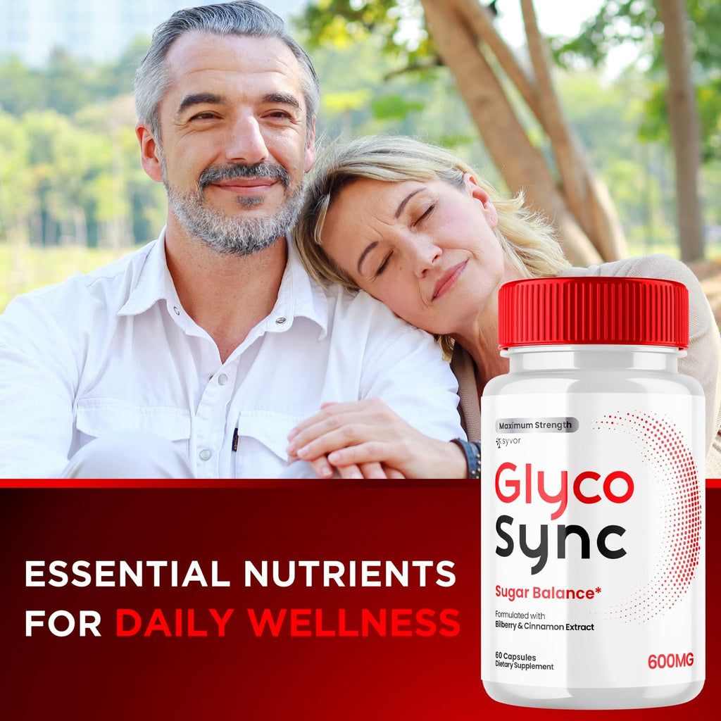 (2 Pack) Glyco Sync Capsules, Official Glyco Sync Balance Pills with All Natural Ingredients, Advanced Formula GlycoSync Joint Health and Wellness Support Max Strength for Men & Women (120 Capsules) - TrustMedUSA