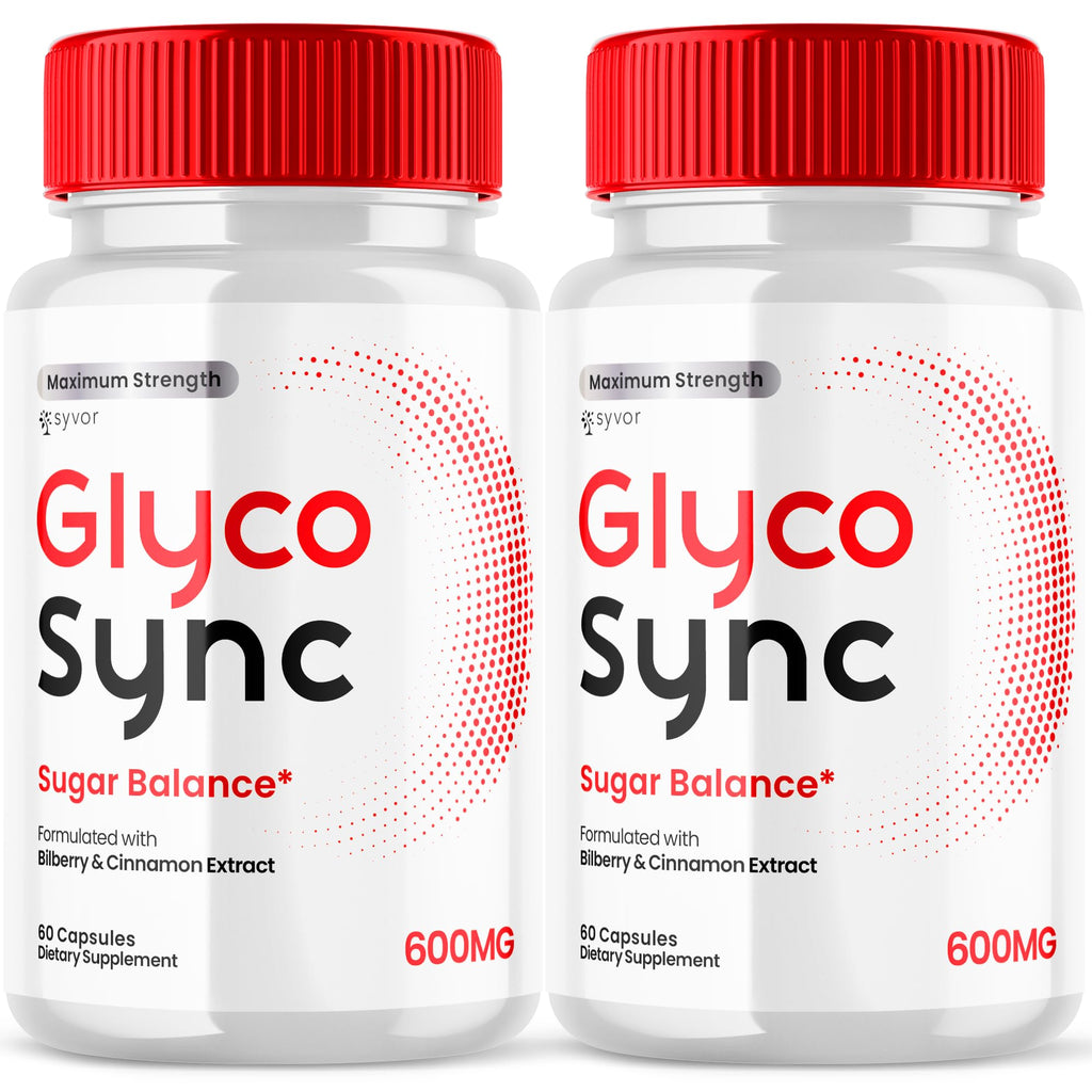 (2 Pack) Glyco Sync Capsules, Official Glyco Sync Balance Pills with All Natural Ingredients, Advanced Formula GlycoSync Joint Health and Wellness Support Max Strength for Men & Women (120 Capsules) - TrustMedUSA