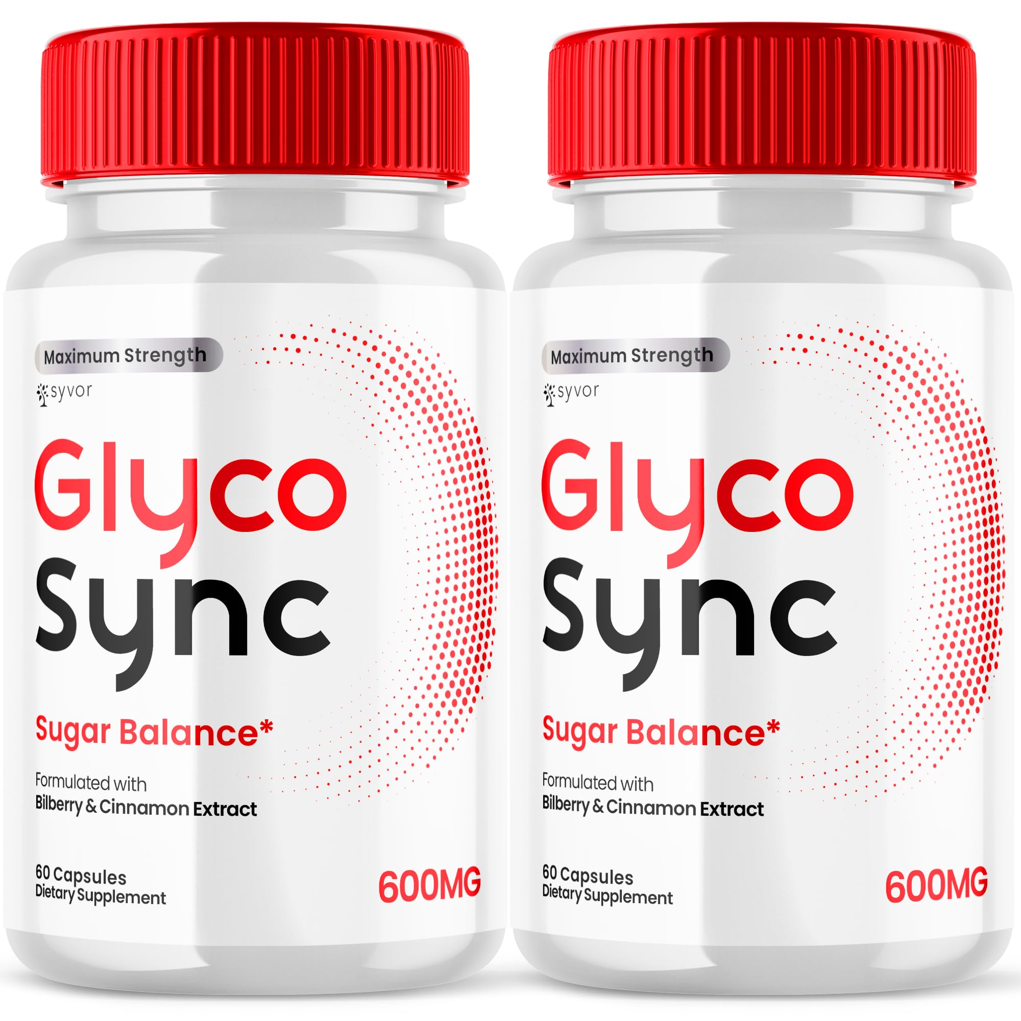 (2 Pack) Glyco Sync Capsules, Official Glyco Sync Balance Pills with All Natural Ingredients, Advanced Formula GlycoSync Joint Health and Wellness Support Max Strength for Men & Women (120 Capsules) - TrustMedUSA