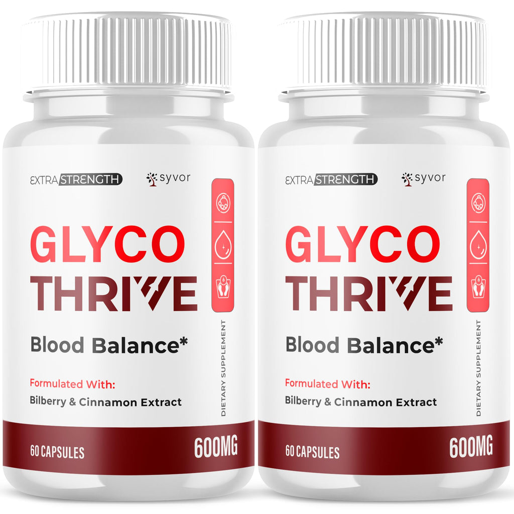 (2 Pack) Glyco Thrive Capsules, Official GlycoThrive Glycogen Support Pills with All Natural Ingredients, Advanced Formula Health Supplement with Max Strength Vitamins for Women & Men (120 Capsules) - TrustMedUSA