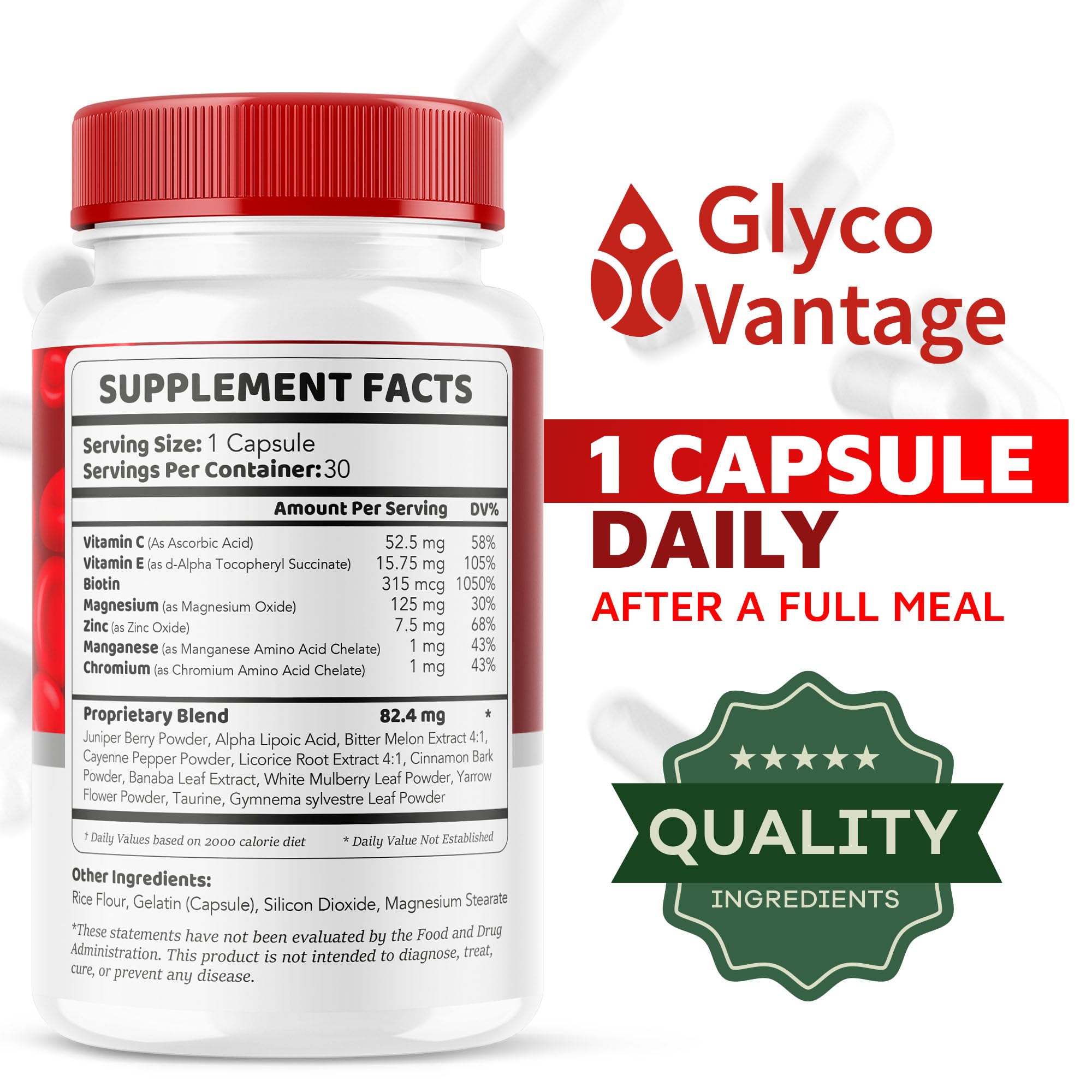 (2 Pack) Glyco Vantage Glyco Optimizer, Glyco Vantage, Glyco Vantage Capsules, Glyco Vantage Joint Optimizer, GlycoVantage Glyco Optimizer Pills, Glyco Vantage Support, 60 Capsules For 2 Months - TrustMedUSA