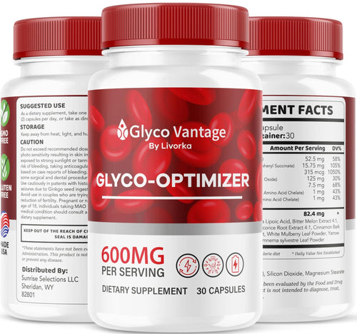 (2 Pack) Glyco Vantage Glyco Optimizer, Glyco Vantage, Glyco Vantage Capsules, Glyco Vantage Joint Optimizer, GlycoVantage Glyco Optimizer Pills, Glyco Vantage Support, 60 Capsules For 2 Months - TrustMedUSA
