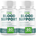 (2 Pack) Healthy Flow Blood Support Capsules, Official Healthy Flow Blood Support Pills with All Natural Ingredients, Advanced Formula Supplement with Premium Vitamins for Men & Women (120 Capsules) - TrustMedUSA