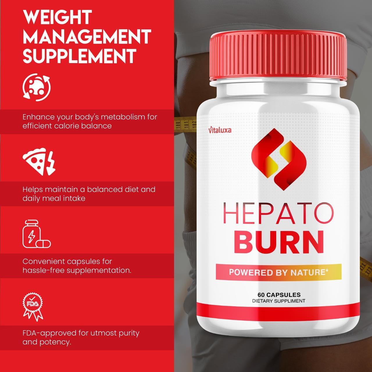 (2 Pack) Hepato Burn Capsules - HepatoBurn Supplement Pills Advanced Formula Wait Premium Blend All Natural Loss Support for Men Women, Hepataburn Reviews Maximum Strength Burner Health (120 Capsules) - TrustMedUSA