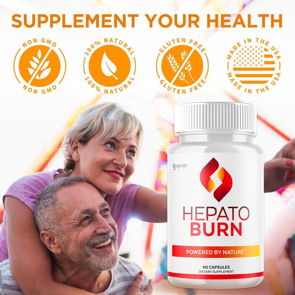 (2 Pack) Hepato Burn Capsules, Official Hepato Burn Pills with All Natural Premium Ingredients, Hepatoburn Energy and Fitness Vitamin Supplement, Hepatoburn Lifestyle Powered by Nature (120 Capsules) - TrustMedUSA