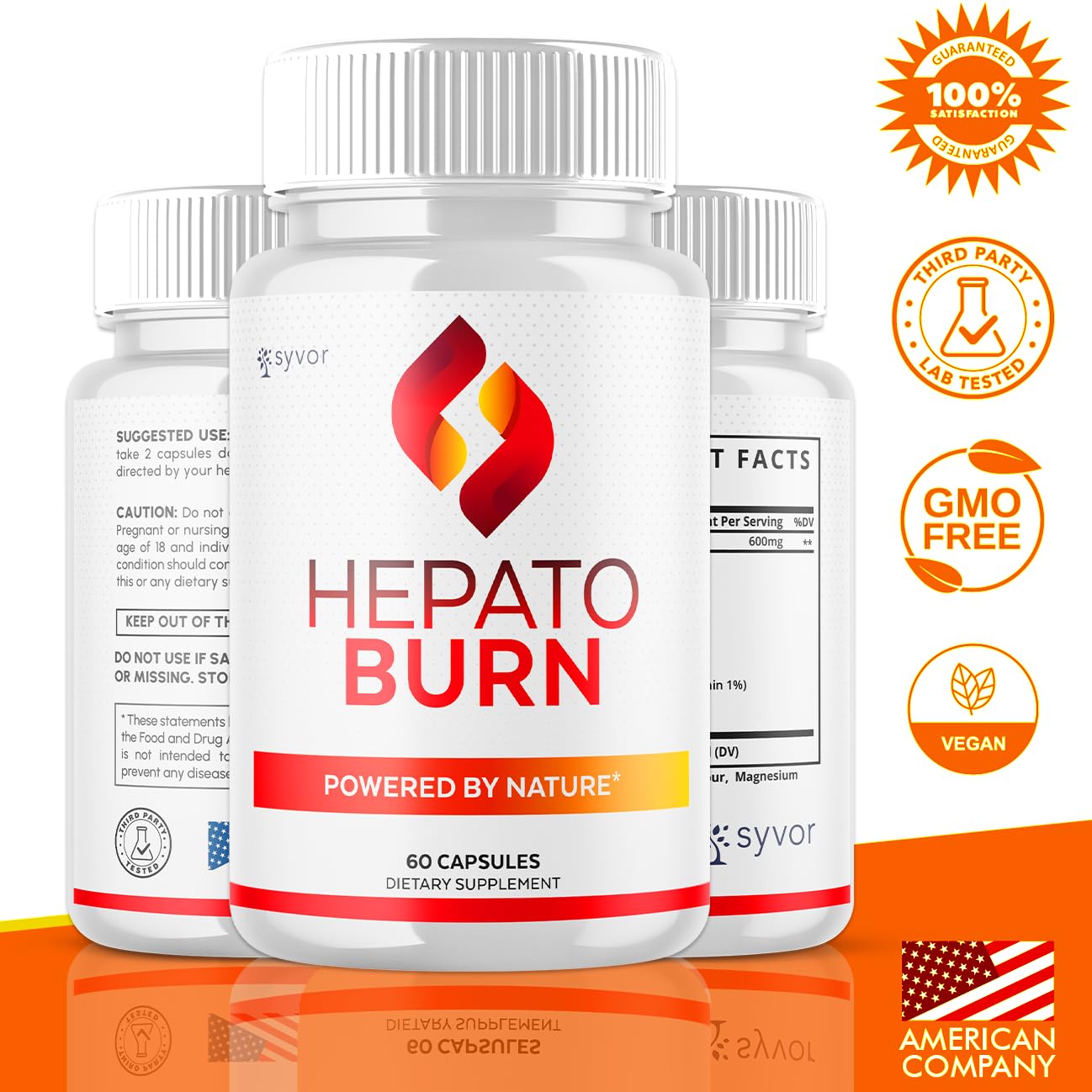 (2 Pack) Hepato Burn Capsules, Official Hepato Burn Pills with All Natural Premium Ingredients, Hepatoburn Energy and Fitness Vitamin Supplement, Hepatoburn Lifestyle Powered by Nature (120 Capsules) - TrustMedUSA