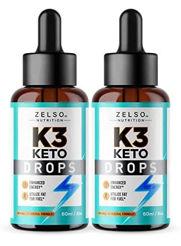 (2 Pack) K3 Keto Drops for Weight Loss - Fat Burner & Metabolism Booster | Advanced Keto - TrustMedUSA