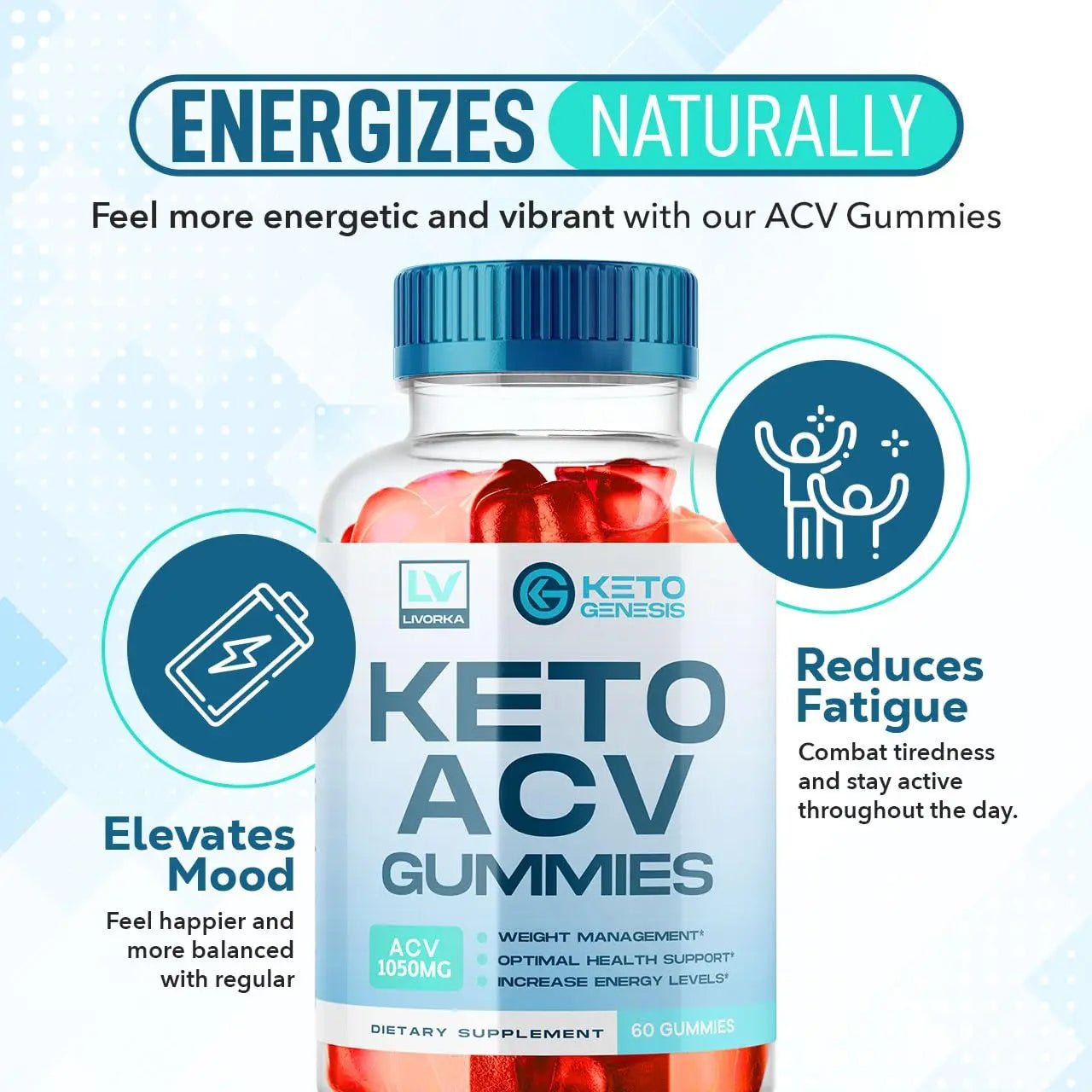 2 Pack - Keto Genesis Keto ACV Gummies Advanced Weight Loss, Genesis ACV, Genesis - TrustMedUSA