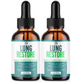 (2 Pack) Lung Restore Drops, Official LungRestore Liquid Supplement Drops with All Natural Ingredients, Lung Restore Advanced Lungs Wellness Support with Premium Vitamins for Women & Men (60 Servings) - TrustMedUSA
