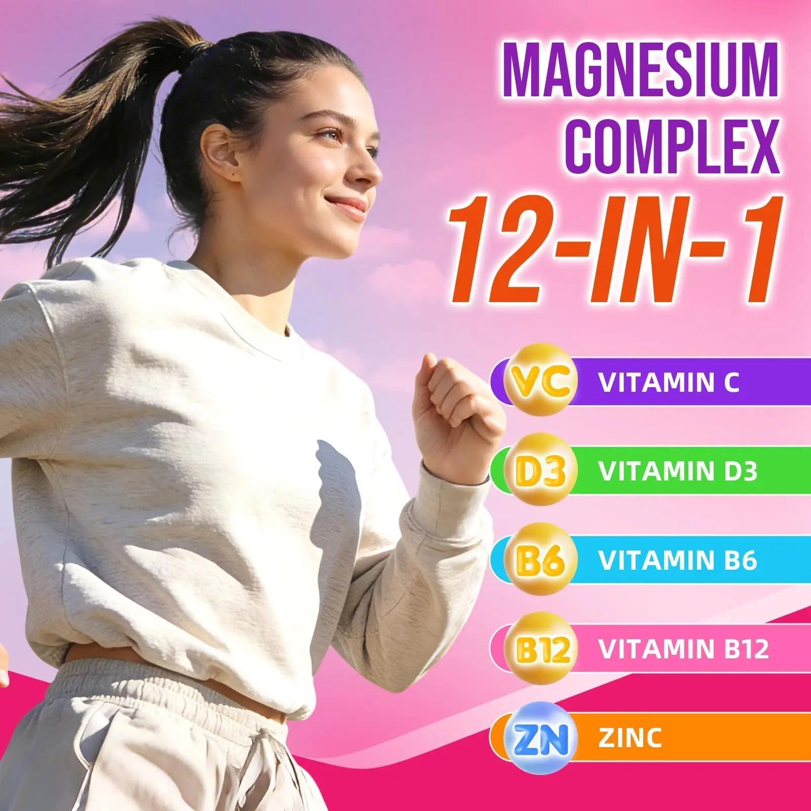 2 Pack Magnesium Complex Gummies – with 12 Forms of Magnesium Plus Vitamins B6, B12 & C. Vegan Strawberry Gummies to Support Mood, for Adults, 120 Count - TrustMedUSA