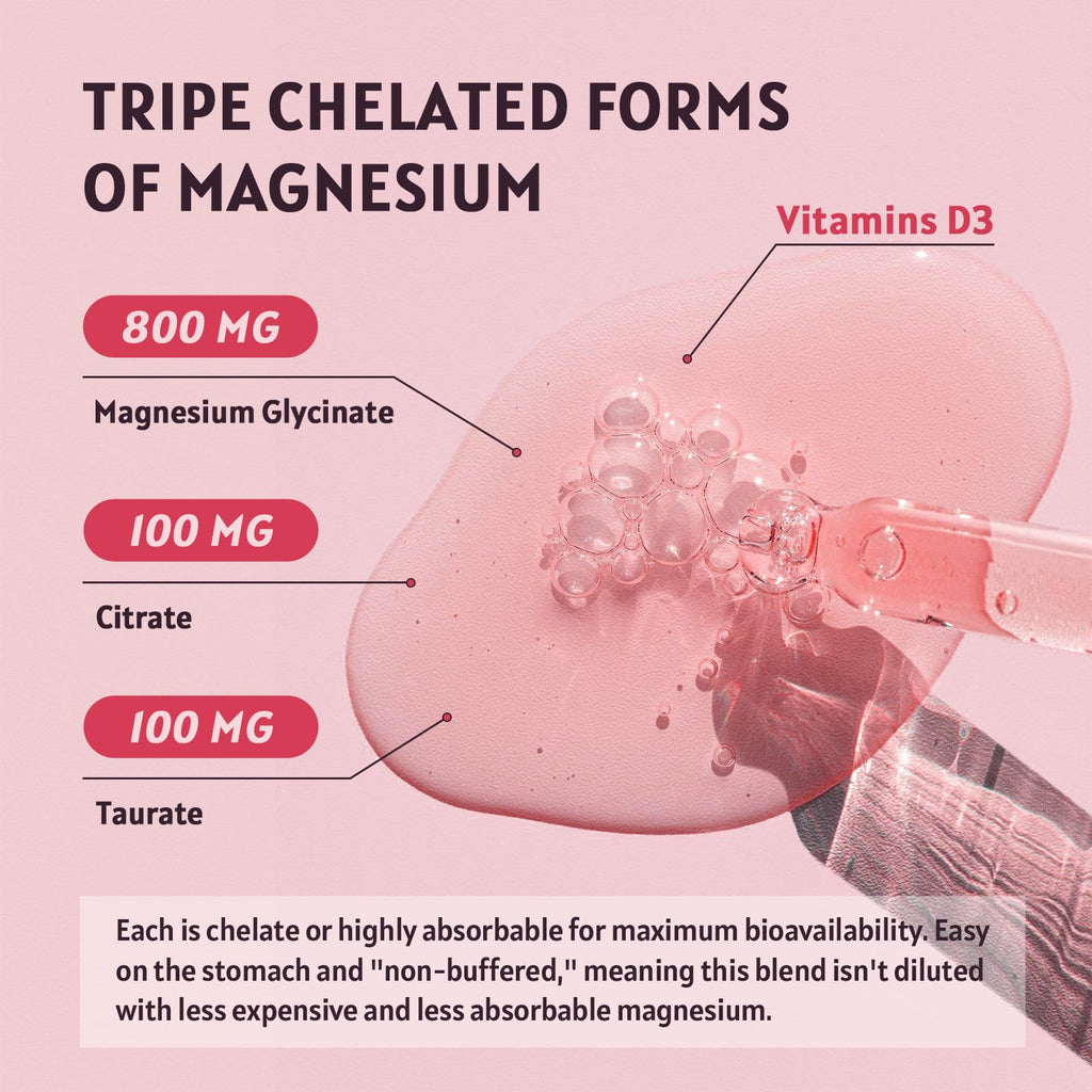 (2 Pack) Magnesium Glycinate Liquid Drops | 1000mg Liquid Magnesium Complex with D3, L-Thea & GABA for Energy, Sleep, Nerve and Heart Health - TrustMedUSA
