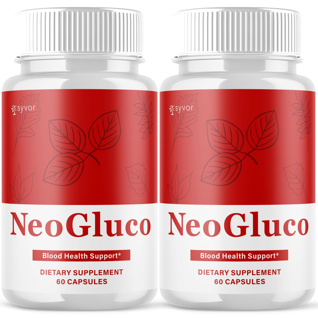 (2 Pack) NeoGluco Capsules, Official NeoGluco Glycogen Support Pills with All Natural Ingredients, Advanced Formula Health Supplement with Max Strength Premium Vitamins for Women & Men (120 Capsules) - TrustMedUSA