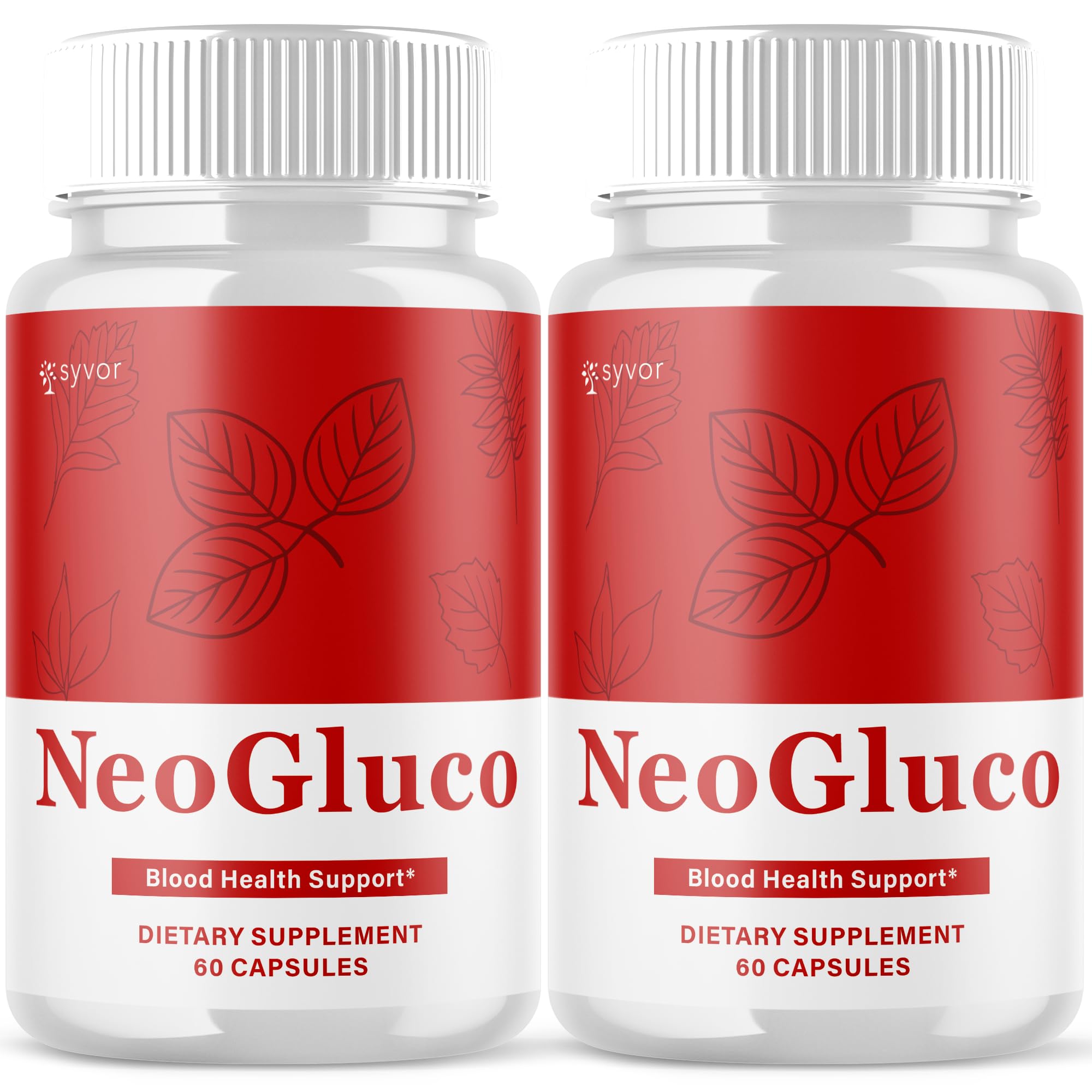 (2 Pack) NeoGluco Capsules, Official NeoGluco Glycogen Support Pills with All Natural Ingredients, Advanced Formula Health Supplement with Max Strength Premium Vitamins for Women & Men (120 Capsules) - TrustMedUSA