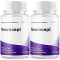 (2 Pack) Neurocept Capsules, Official Neurocept Brain Supplement Pills with All Natural Ingredients, Advanced Formula Support Pills with Max Strength Premium Vitamins for Women & Men (120 Capsules) - TrustMedUSA