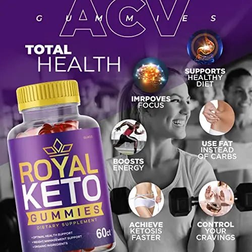 (2 Pack) Royal Keto ACV Gummies - New Advance Formula RoyalKeto - TrustMedUSA