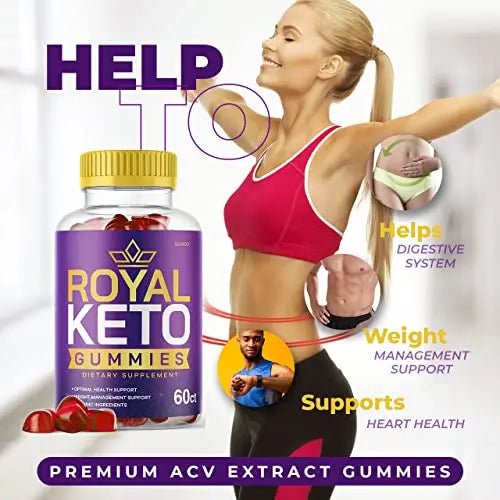 (2 Pack) Royal Keto ACV Gummies - New Advance Formula RoyalKeto - TrustMedUSA