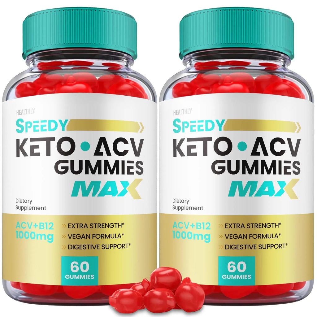 (2 Pack) Speedy Keto ACV Gummies Maximum Strength, Speedy Keto Plus ACV Gummies - TrustMedUSA