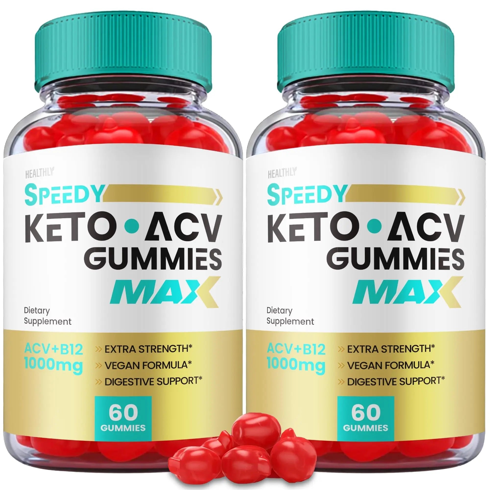 (2 Pack) Speedy Keto ACV Gummies Maximum Strength, Speedy Keto Plus ACV Gummies - TrustMedUSA