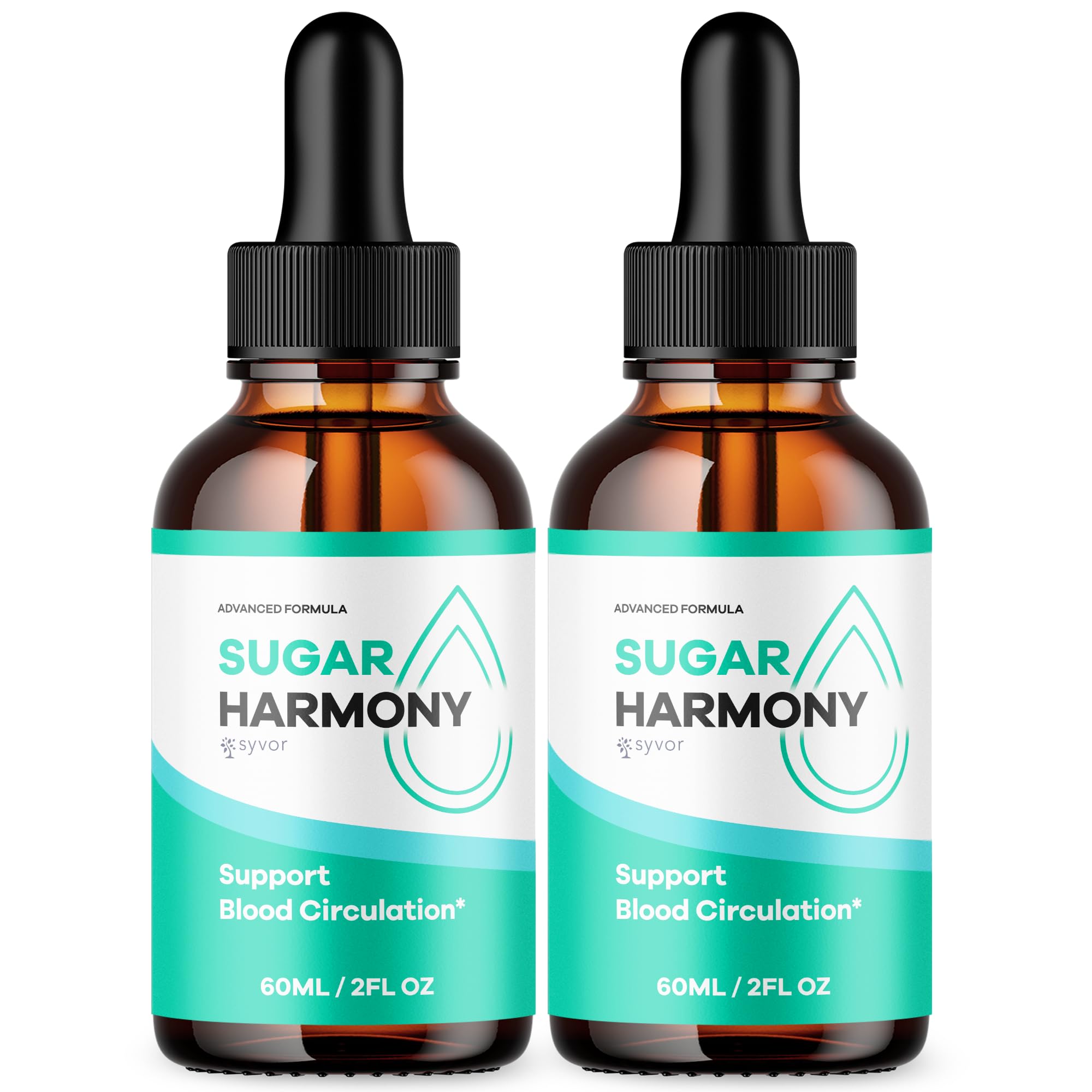 (2 Pack) Sugar Harmony Drops, Official SugarHarmony Liquid Drops with All Natural Ingredients, Advanced Formula Support Supplement with Maximum Strength Premium Vitamins for Women & Men (60 Servings) - TrustMedUSA