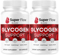 (2 Pack) Super Flow Glycogen Capsules - Official SuperFlow Advanced Glycogen Support Pills - Maximum Strength, Natural Formula Vitamins for Overall Health & Wellness Reviews, 120 Capsules for 2 Months - TrustMedUSA