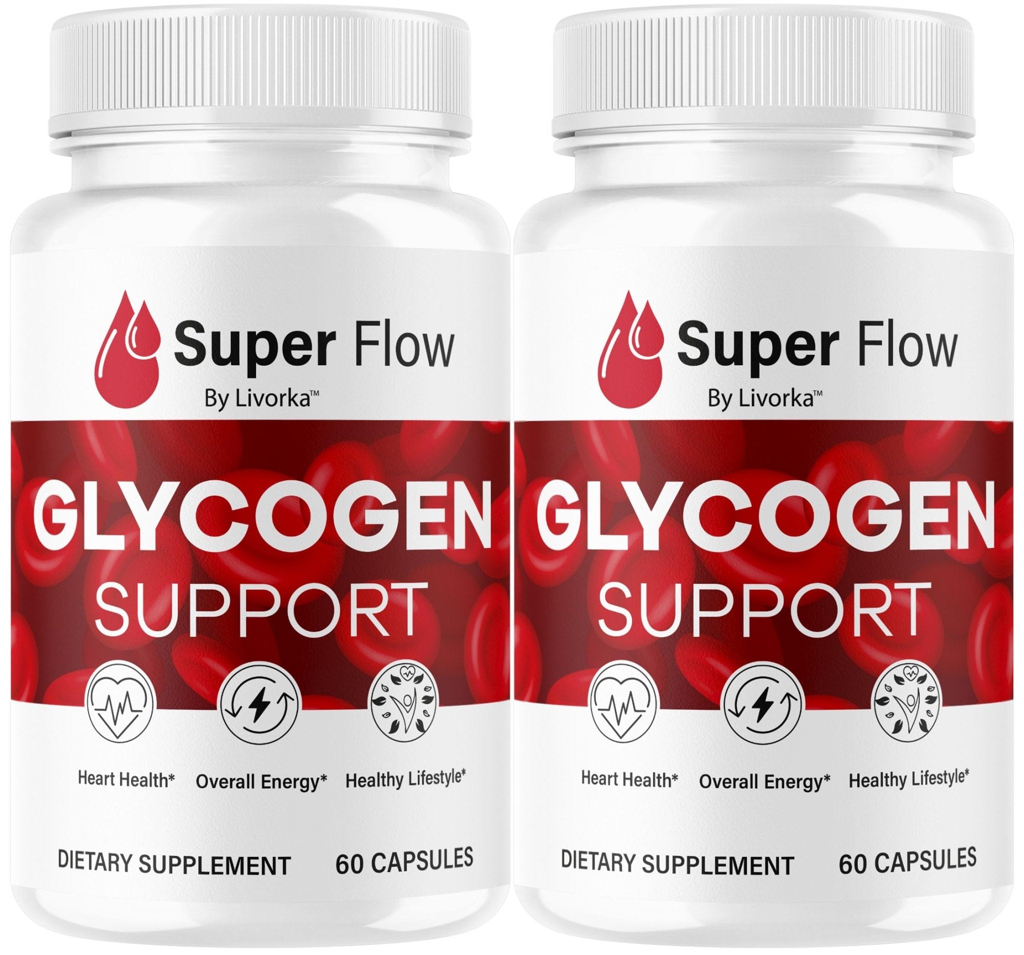 (2 Pack) Super Flow Glycogen Capsules - Official SuperFlow Advanced Glycogen Support Pills - Maximum Strength, Natural Formula Vitamins for Overall Health & Wellness Reviews, 120 Capsules for 2 Months - TrustMedUSA