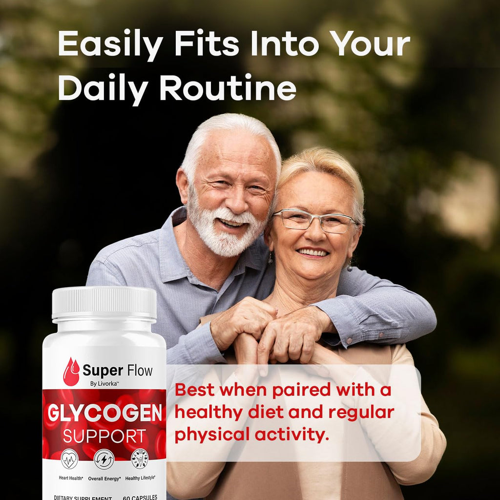 (2 Pack) Super Flow Glycogen Capsules - Official SuperFlow Advanced Glycogen Support Pills - Maximum Strength, Natural Formula Vitamins for Overall Health & Wellness Reviews, 120 Capsules for 2 Months - TrustMedUSA