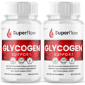 (2 Pack) Super Flow Glycogen Support, Official SuperFlow Advanced Formula Glyco Optimizer Capsules, All Natural Super Flow Pills, Daily Wellness Supplement to Support Healthy Balance (120 Capsules) - TrustMedUSA