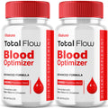 (2 Pack) Total Flow Blood Balance, TotalFlow Blood Support Capsules Supplement Advanced Formula All Natural Optimizer Maximum Strength Daily Health Wellness, TotalFlo Premium Blend Pills (120 Ct) - TrustMedUSA