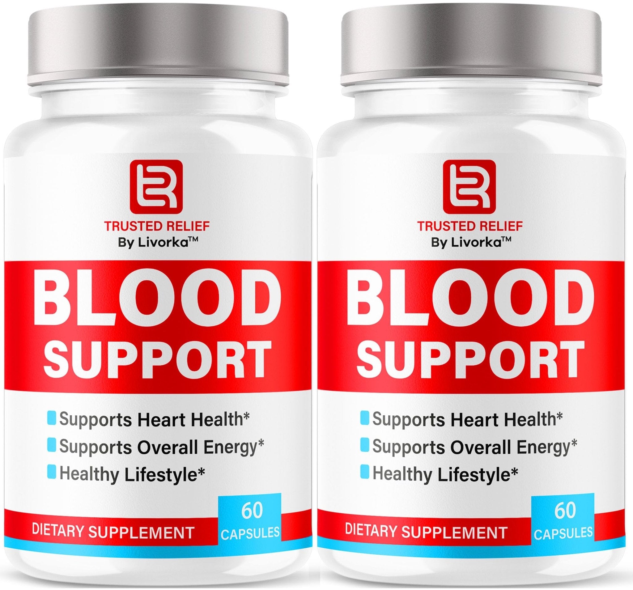 (2 Pack) Trusted Relief Blood Support Capsules - Official TrustedRelief Blood Support Vitamin Pills, Natural Trusted Relief Advanced Premium Formula Wellness & Overal Health, 120 Capsules For 2 Months - TrustMedUSA