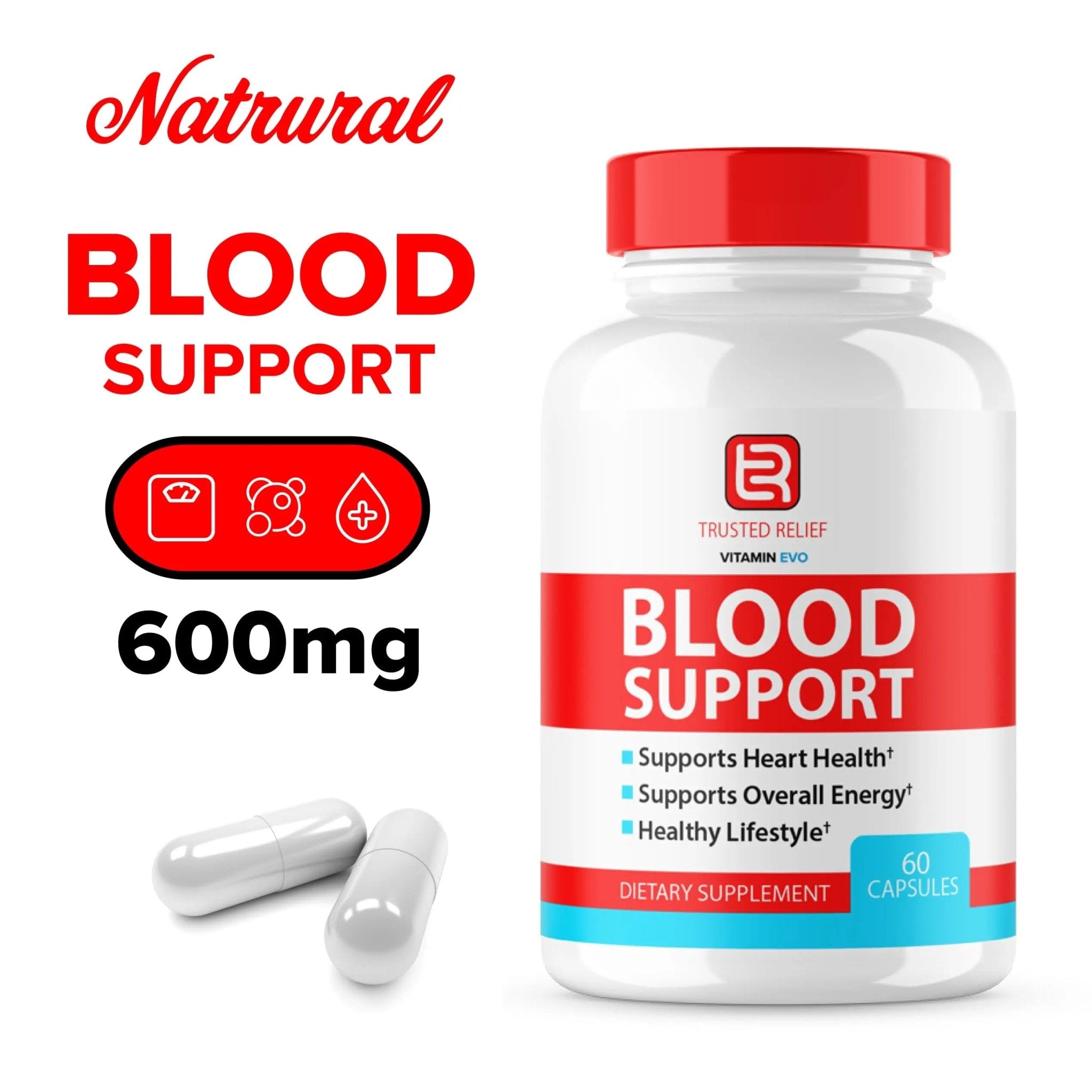 (2 Pack) Trusted Relief Blood Support Capsules, Trusted Relief Advanced Strength Glycogen Reviews Healthy Levels Support Supplement, TrustedRelief Maximum Blood Support Formula Supplement (120 Caps) - TrustMedUSA