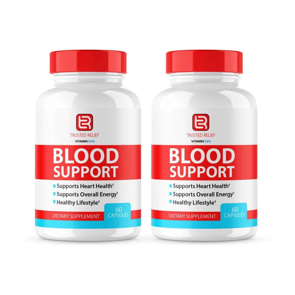 (2 Pack) Trusted Relief Blood Support Capsules, Trusted Relief Advanced Strength Glycogen Reviews Healthy Levels Support Supplement, TrustedRelief Maximum Blood Support Formula Supplement (120 Caps) - TrustMedUSA