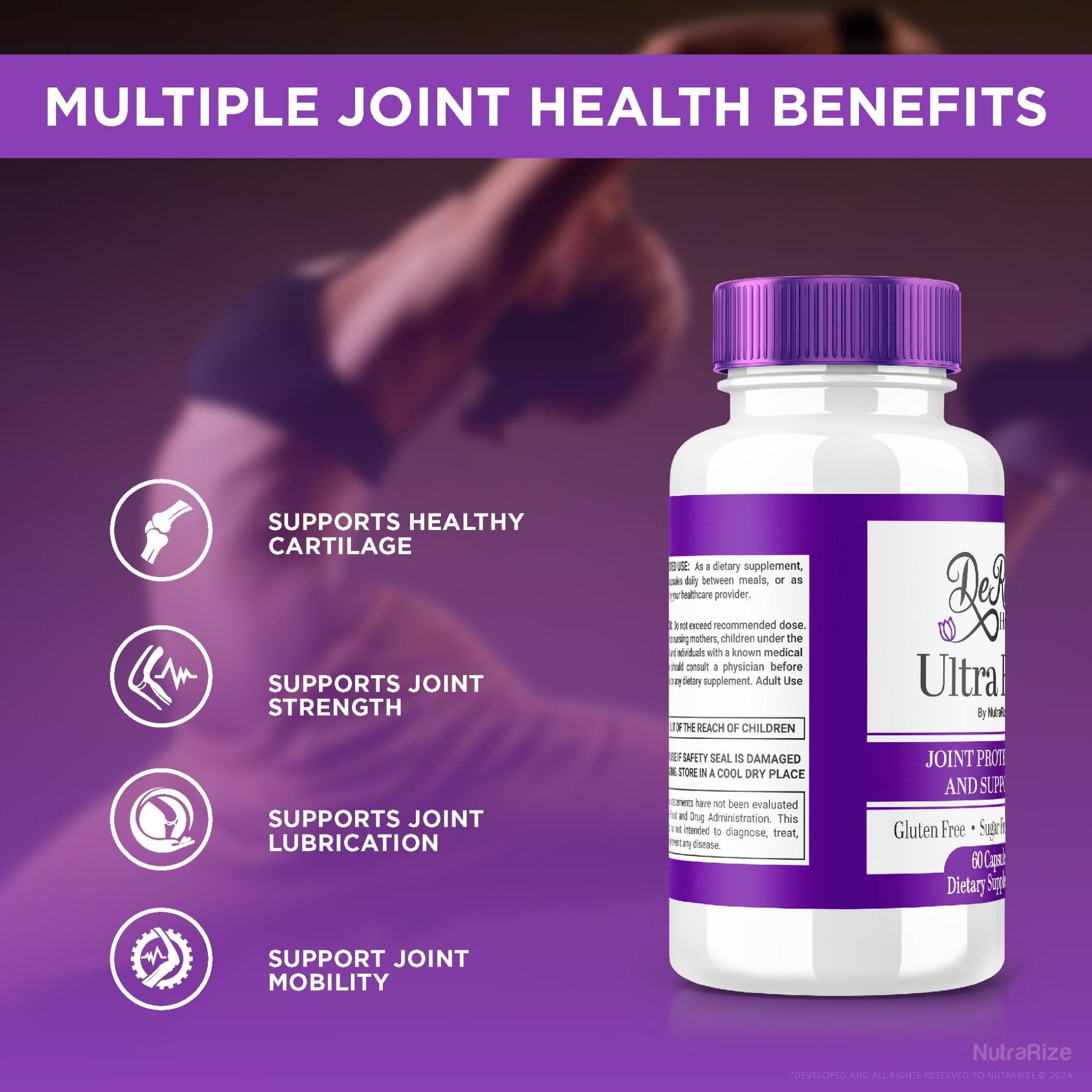 (2 Pack) Ultra Flex Capsules, Advanced Joint Support Supplement, Ultra Flex Natural Joint Health Formula, Max Strength Pills for Joint Wellness and Mobility, UltraFlex Vitamin Reviews (120 Capsules) - TrustMedUSA