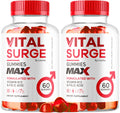 (2 Pack) Vital Surge - Vital Surge for Men, Max Maximum Strength 1050 MG, VitalSurge Supplement Support Gummy Advanced Formula, Premium Vitamin Gomitas (120 Gummies) - TrustMedUSA