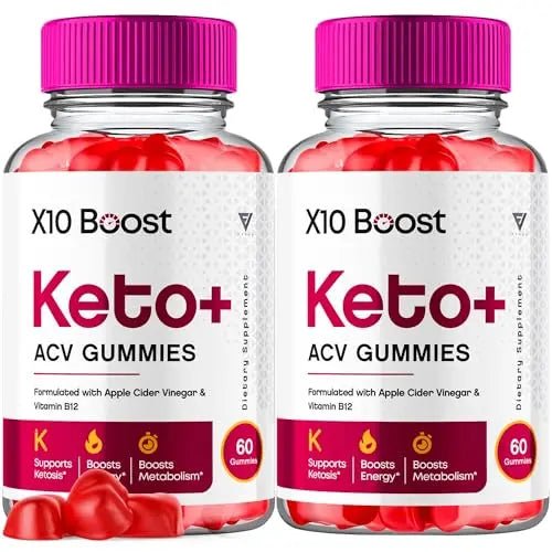 (2 Pack) X10 Boost Keto ACV Gummies, X10 Keto Boost Gummies Advanced Weight Loss - TrustMedUSA
