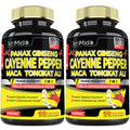 2 Packs 60 Caps 14800mg - Cayenne Pepper Supplements Extract Capsules - Tongkat Ali - TrustMedUSA