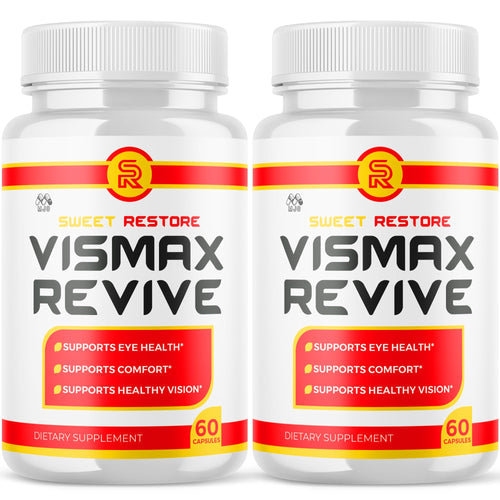 (2 Pack)Vismax Revive Capsules, Official VismaxRevive Vision Support Supplement with All Natural Ingredients, Advanced Eye Health Formula & Vision Vitamin Supporting Wellness Naturally (120 Capsules) - TrustMedUSA
