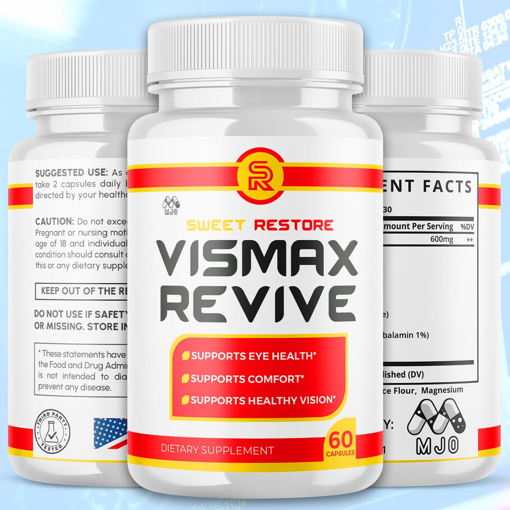 (2 Pack)Vismax Revive Capsules, Official VismaxRevive Vision Support Supplement with All Natural Ingredients, Advanced Eye Health Formula & Vision Vitamin Supporting Wellness Naturally (120 Capsules) - TrustMedUSA