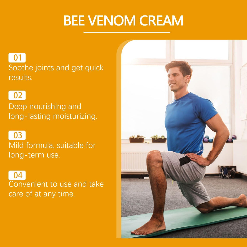 2 PCS Bee Venom Joint and Bone Cream, Bees Venoms Cream Relief Gel for Back, Knee, Hands, Neck, Feet - TrustMedUSA