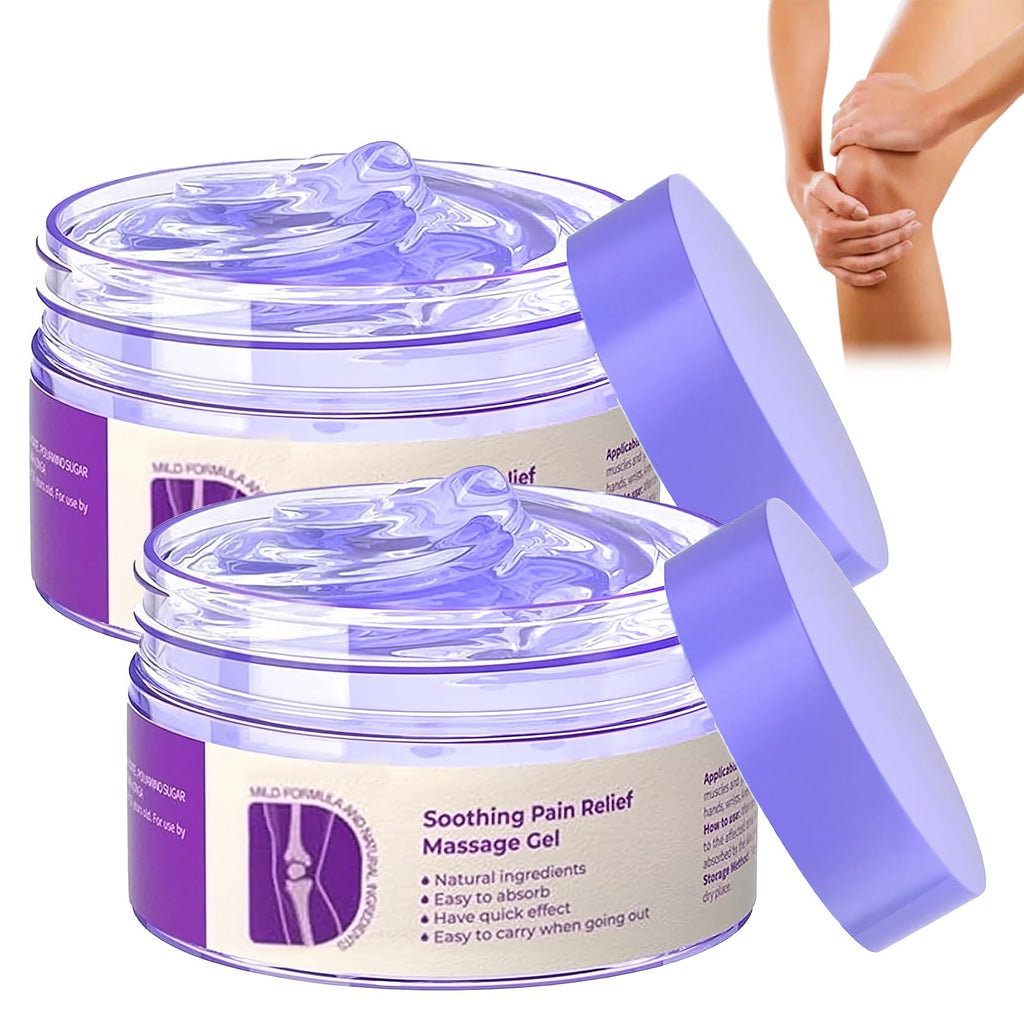 2 PCS Joint Gel Purple Gel，Soothing Pain Relief Massage Cream，Full-Body Joint Effective Soothes for Knees, Lumbar, Hands, Neck and Shoulders - TrustMedUSA
