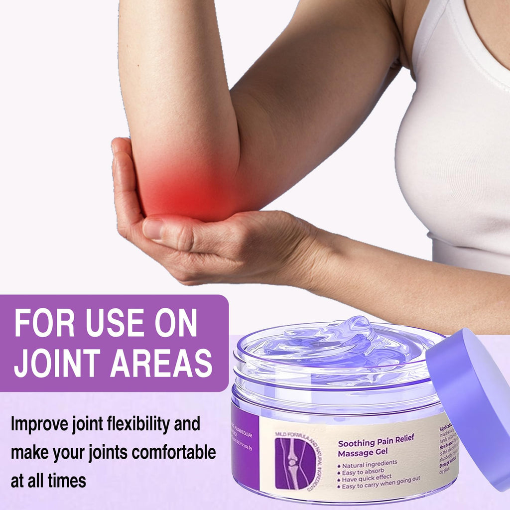 2 PCS Joint Gel Purple Gel，Soothing Pain Relief Massage Cream，Full-Body Joint Effective Soothes for Knees, Lumbar, Hands, Neck and Shoulders - TrustMedUSA