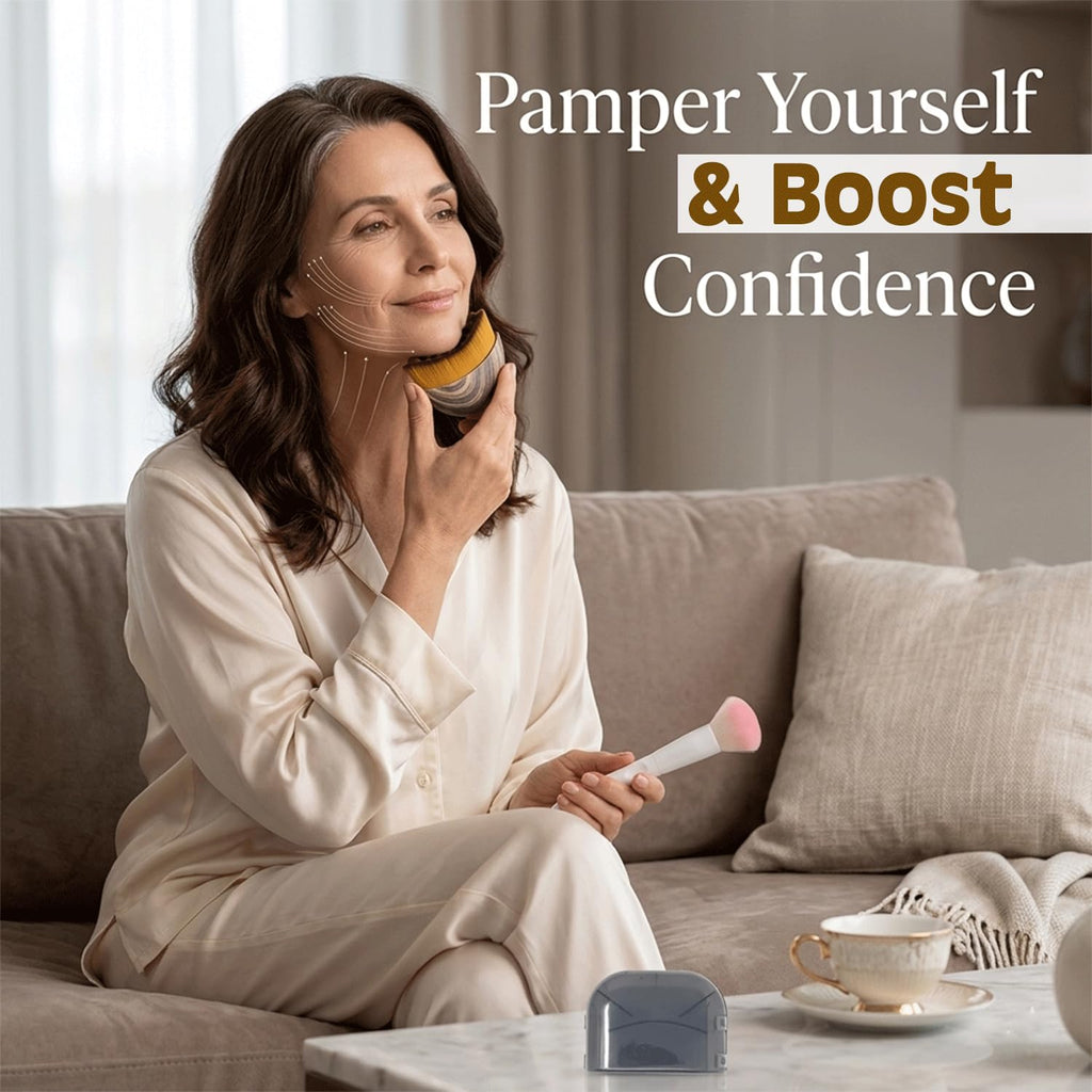 2 pcs Lymphatic Contour Face Brush with Cosmetic Mask Brush, Lymphatic Drainage Massager for Sculpting & Puffiness Reduction, Soft Bristle Face Contour Lymphatic for Skin Precisely and Relieve Fatigue - Maple Wellness Supplements