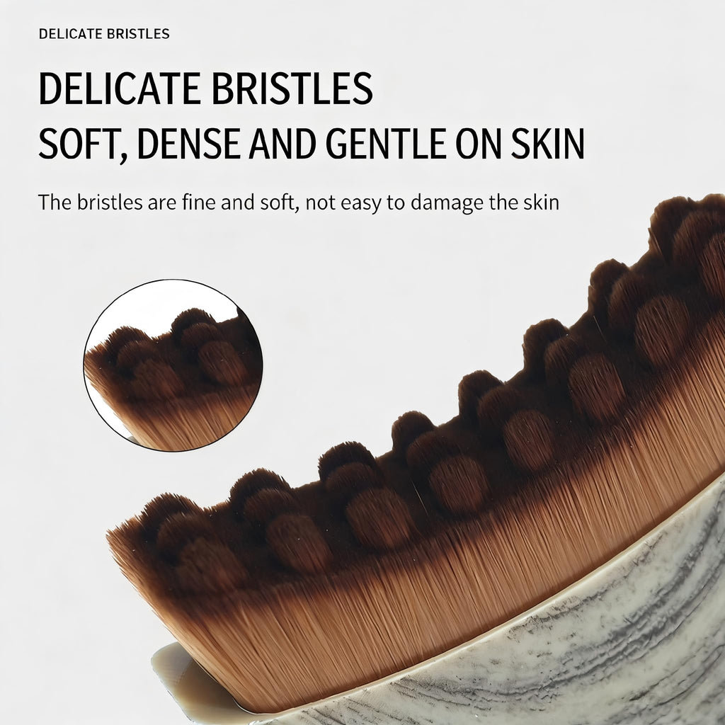 2 PCS New Lymphatic Contour Face Brush for Sculpting – Face Brush for Lymphatic Drainage, Anti-Puffiness, Detox & Lift, Improves Skin Glow & Absorption, Travel-Friendly Portable Design - Maple Wellness Supplements