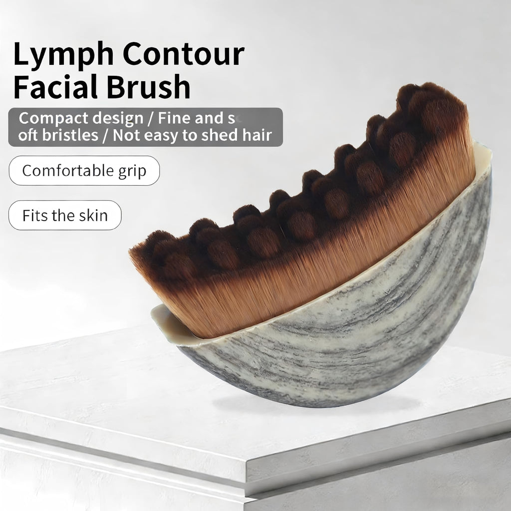 2 PCS New Lymphatic Contour Face Brush for Sculpting – Face Brush for Lymphatic Drainage, Anti-Puffiness, Detox & Lift, Improves Skin Glow & Absorption, Travel-Friendly Portable Design - Maple Wellness Supplements