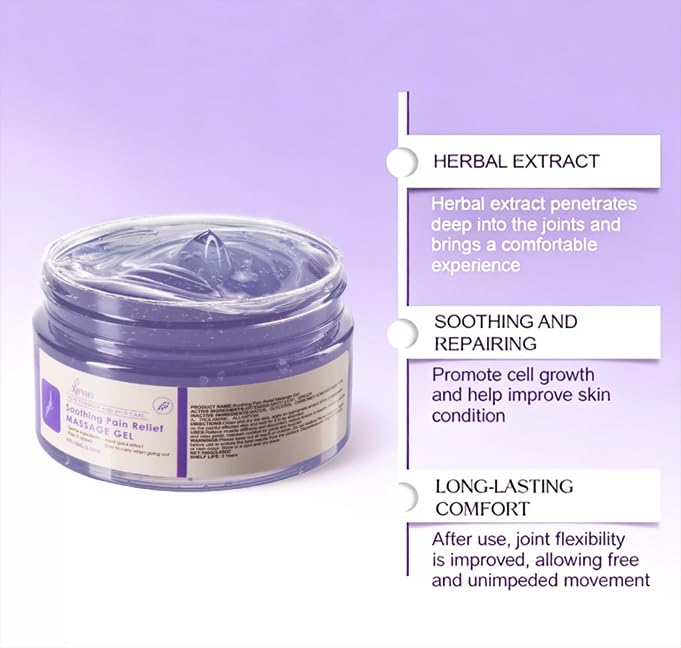 2 Tubes of Soothing Massage Gel, Suitable for Daily use - 3.53 oz. Provides Cooling Relief for Knees, Waist, Neck, Back, Shoulders, Hands, and feet. Contains Mugwort and Ginger extracts. - TrustMedUSA