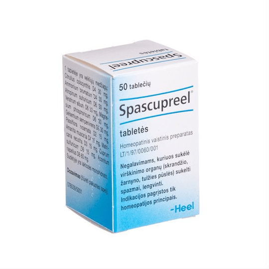2 x 50 Spascupreel 100 Tablets. Homeopathic - Digestive Organ Spasms - TrustMedUSA