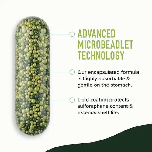 20MG Sulforaphane | From Broccoli Sprouts & Seed Extract | 565MG Microbeadlet - TrustMedUSA